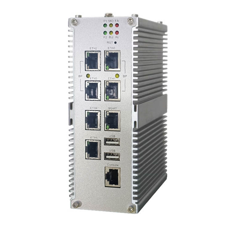 Din rail industrial computer with E3845 CPU