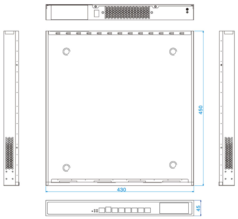 Network application model with mainboard