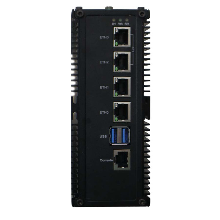 Industrial computer with 4 network ports