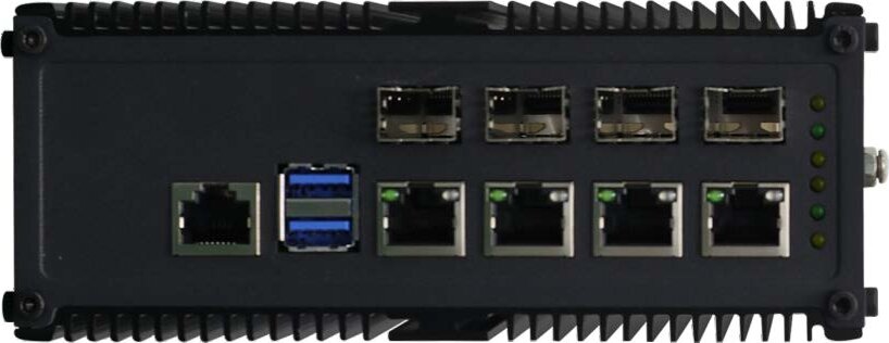 Industrial Computer With 4 RJ45 4 SFP LAN Ports