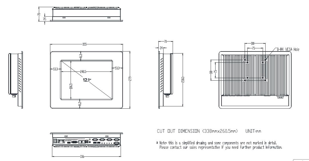 12.1 Touch Panel Pc