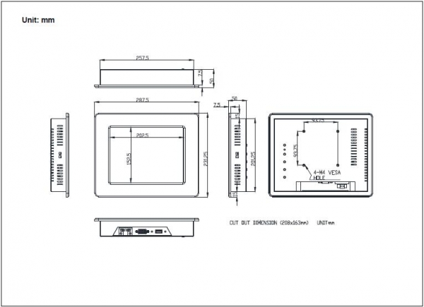 Touch panel monitor